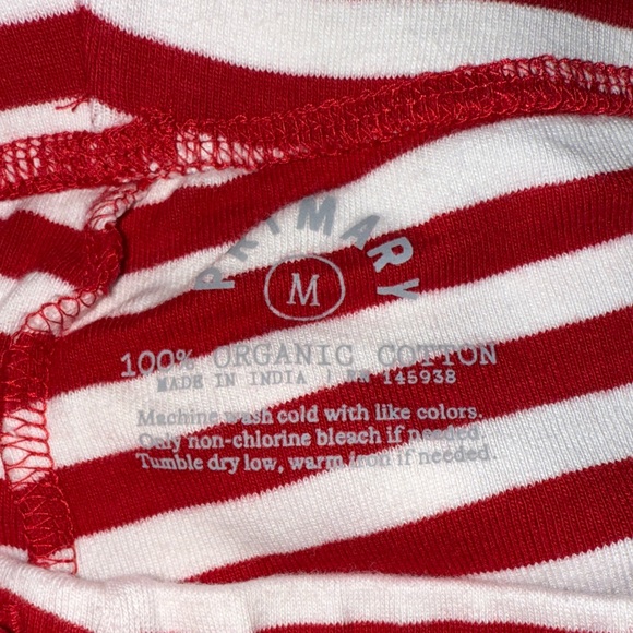 Red and White Striped Adult Pajama pants - Picture 2 of 2